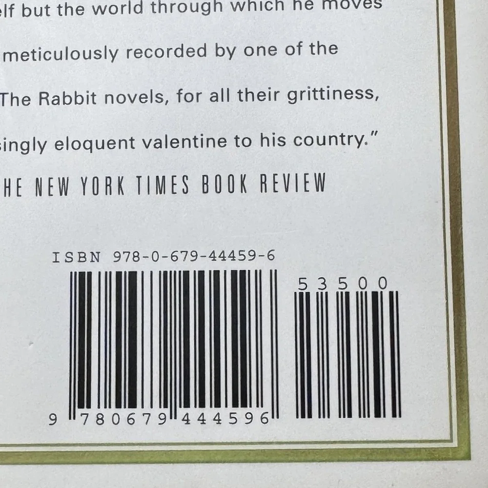 John‎ Updike RABBIT ANGSTROM A Tetralogy 1st Edition 11th Printing